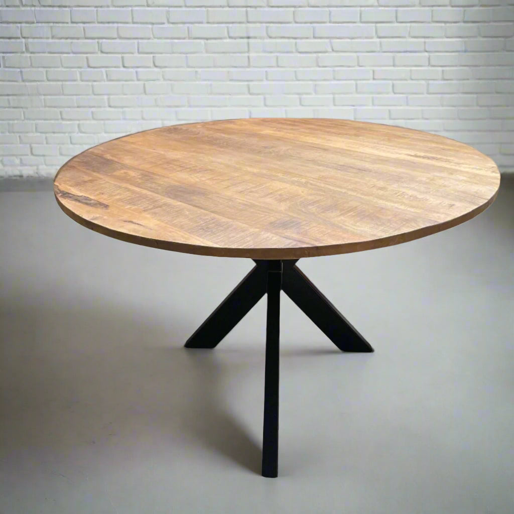 55 inch round Solace dining table - Rustic Furniture Outlet