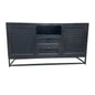 57 inch Nocture Mango wood and Cane TV Stand - Rustic Furniture Outlet