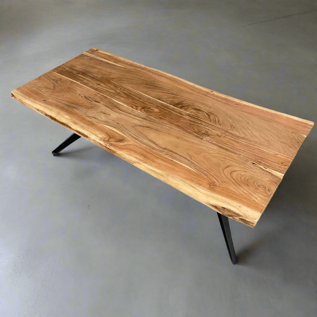 Acacia Wood Coffee Table Spider legs - Rustic Furniture Outlet