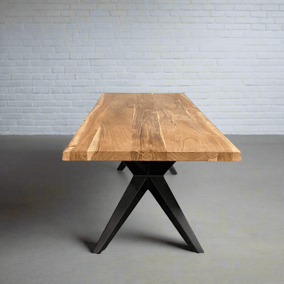 Acacia Wood Coffee Table Spider legs - Rustic Furniture Outlet