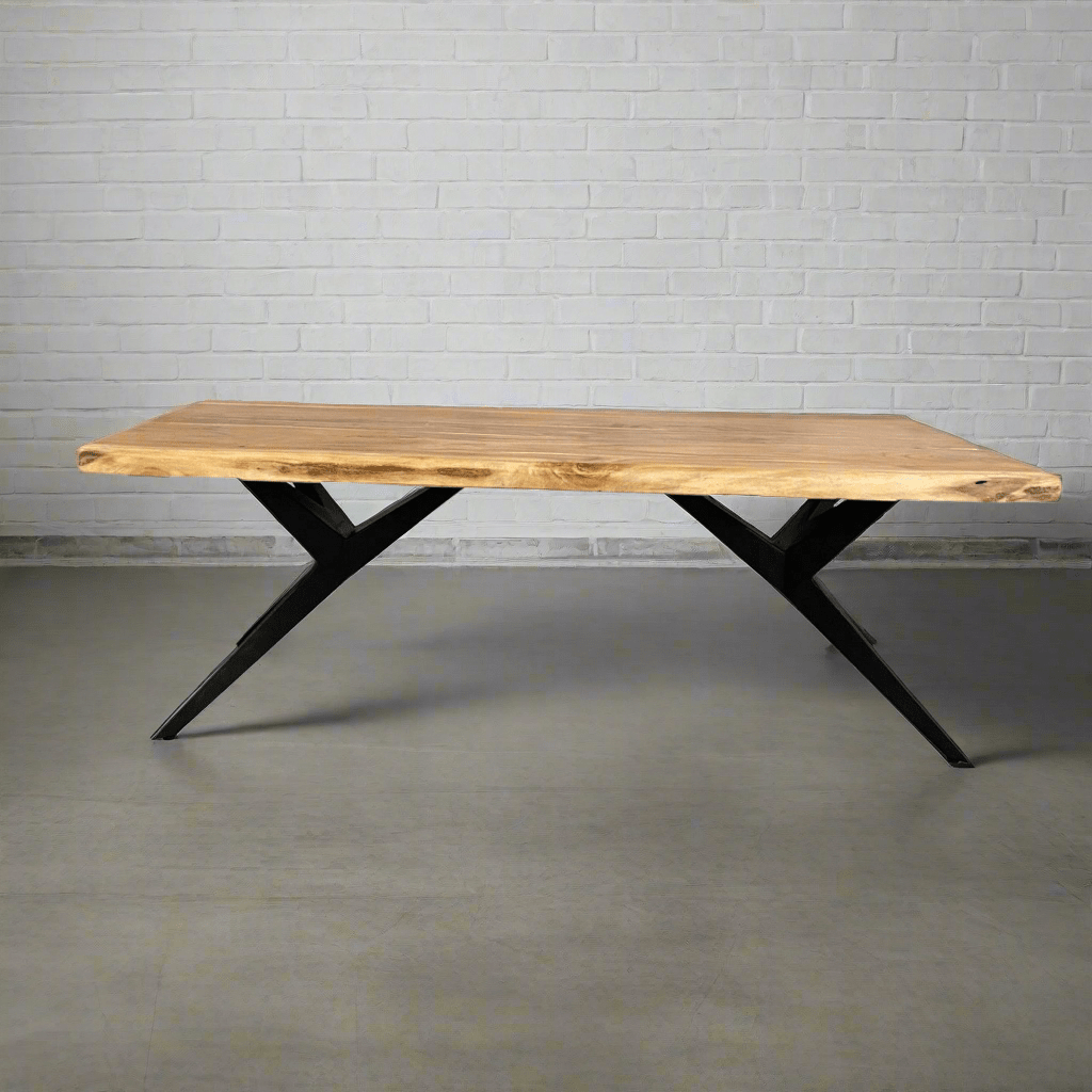 Acacia Wood Coffee Table Spider legs - Rustic Furniture Outlet