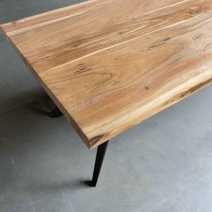 Acacia Wood Coffee Table Spider legs - Rustic Furniture Outlet