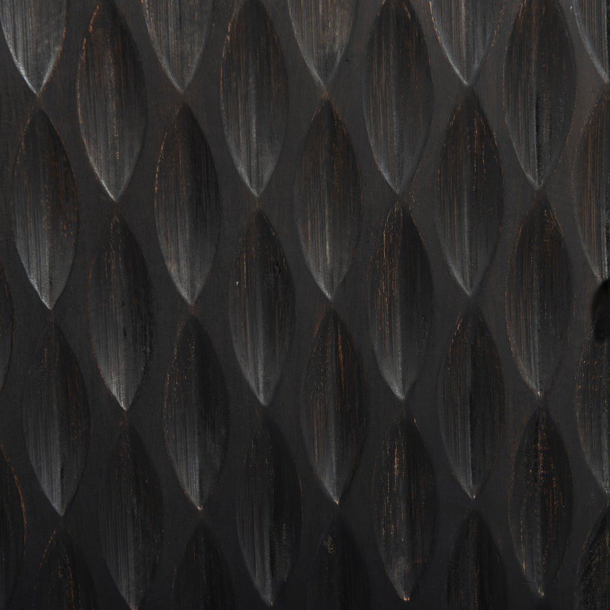 ADAMA - 2 Carved doors, wave pattern, sideboard - Rustic Furniture Outlet