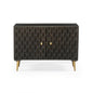 ADAMA - 2 Carved doors, wave pattern, sideboard - Rustic Furniture Outlet