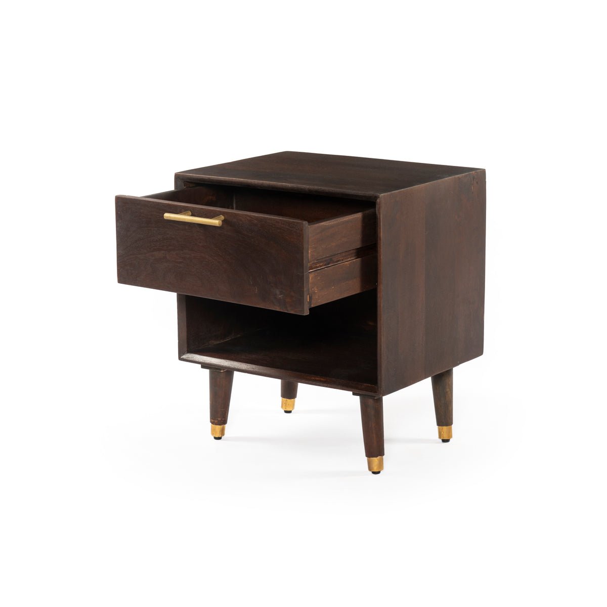 ADAMA - Solid Mango Wood Night Stand - Rustic Furniture Outlet