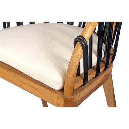 Alfie counter stool black leather - Rustic Furniture Outlet
