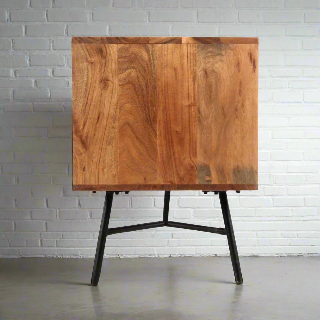 ARIA Acacia Wood TV Stand - Rustic Furniture Outlet