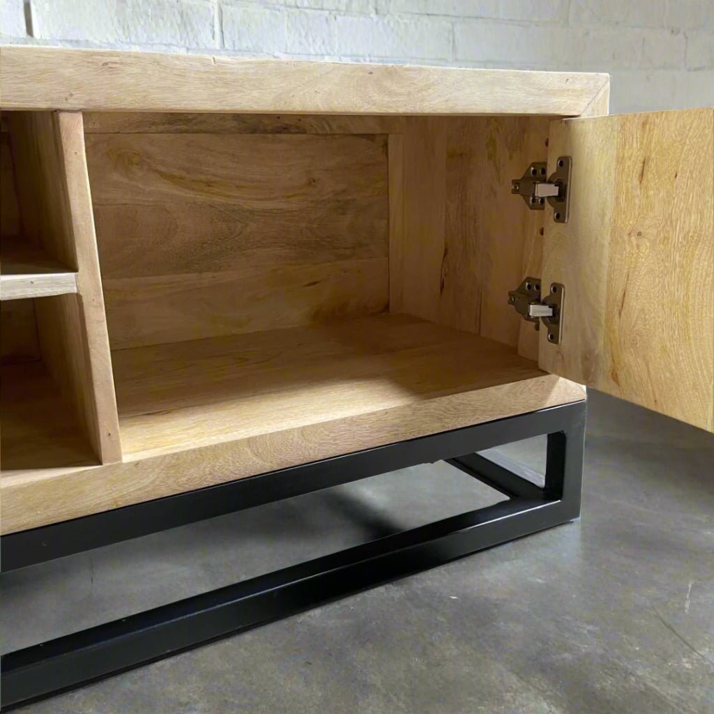 Astoria Mango wood Tv Plasma Stand - Rustic Furniture Outlet