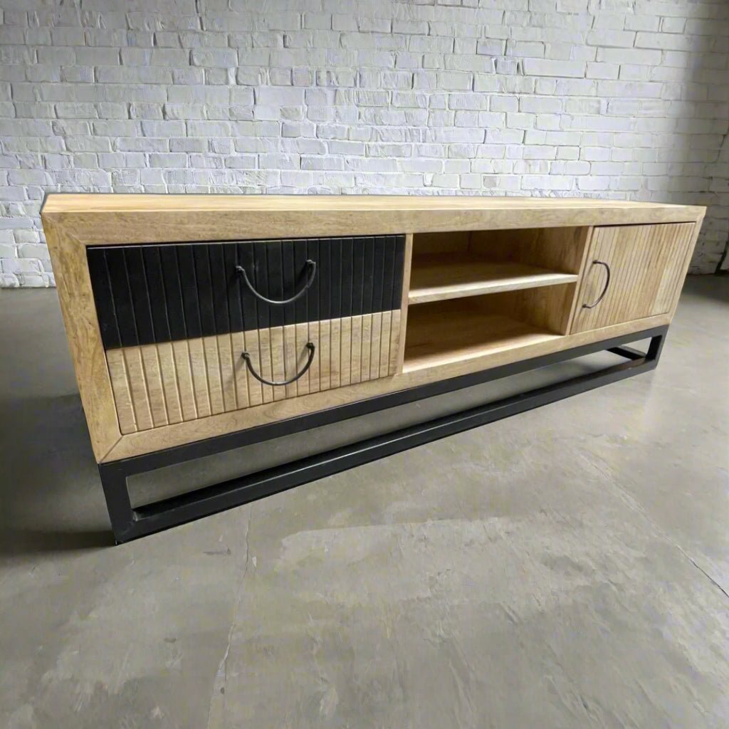 Astoria Mango wood Tv Plasma Stand - Rustic Furniture Outlet