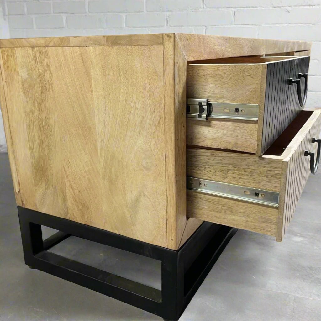 Astoria Mango wood Tv Plasma Stand - Rustic Furniture Outlet