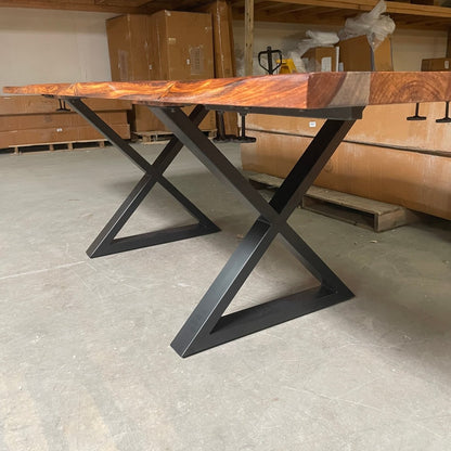 COLTON - Extendable Solid Rosewood Dining Table, 64 inch - 94 inch - Rustic Furniture Outlet