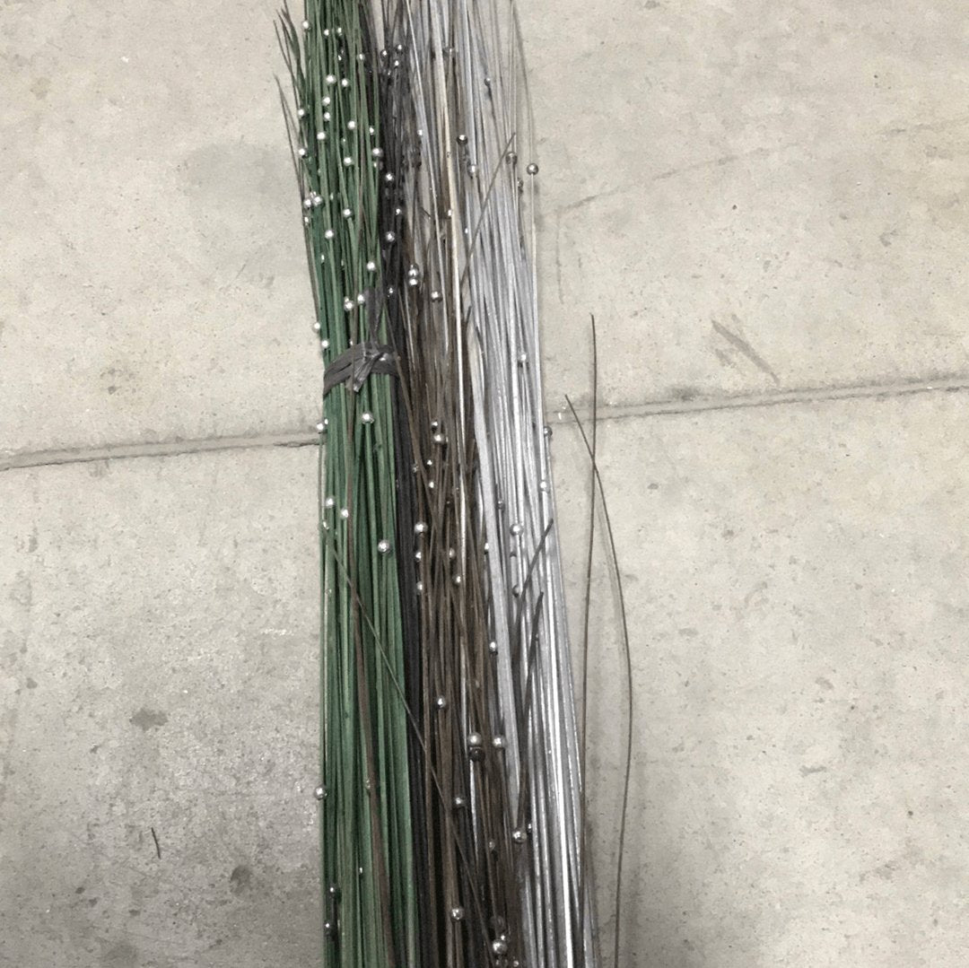 Deco Coco Stick A with silver beads ( sold as a bunch) - Rustic Furniture Outlet
