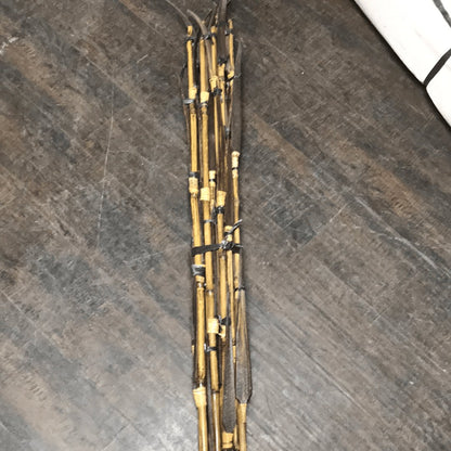 Deco Stick Trisula Coco leave bamboo natural 200cm - Rustic Furniture Outlet