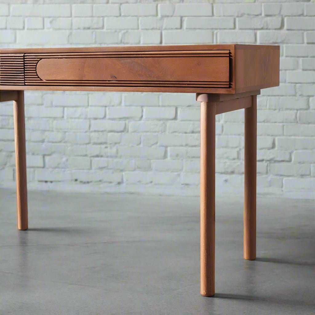 ELLIPSE - Mango Wood Desk - Rustic Furniture Outlet