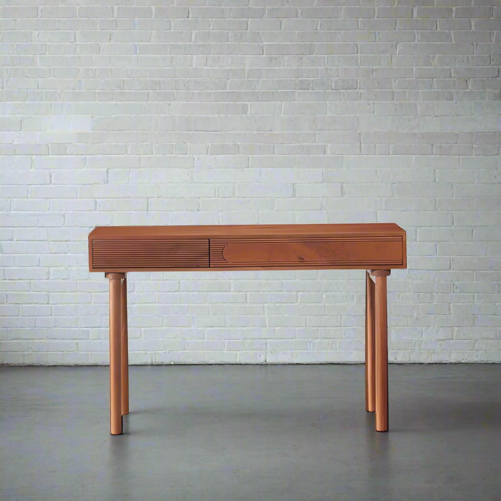ELLIPSE - Mango Wood Desk - Rustic Furniture Outlet