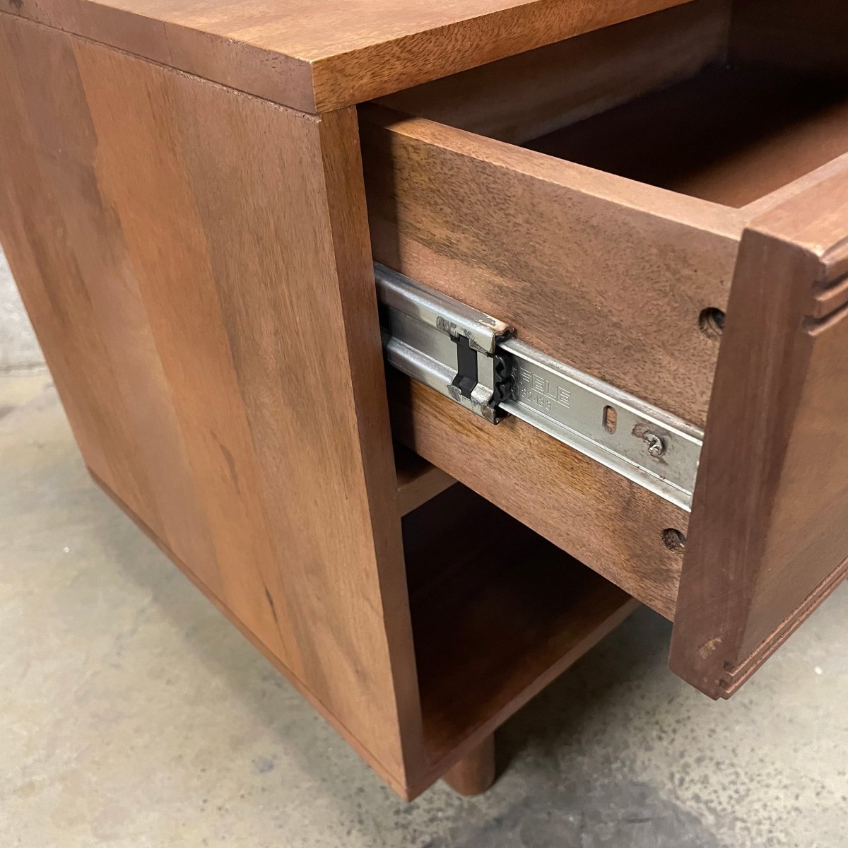 ELLIPSE - Mango Wood Night Stand - Rustic Furniture Outlet