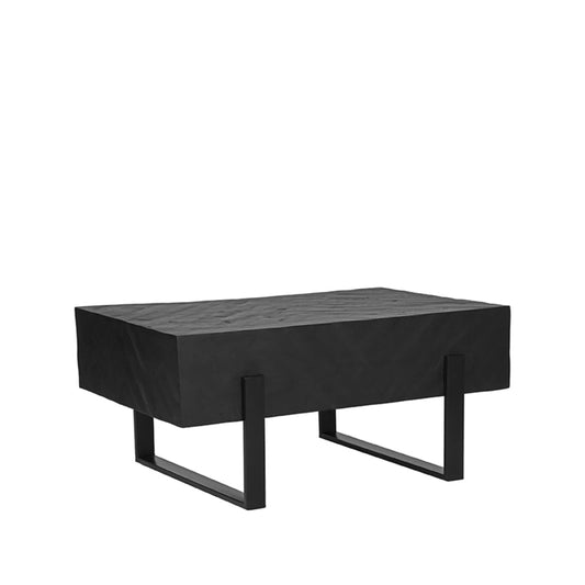 Table basse en bois de manguier noir Float - Sortie de meubles rustiques