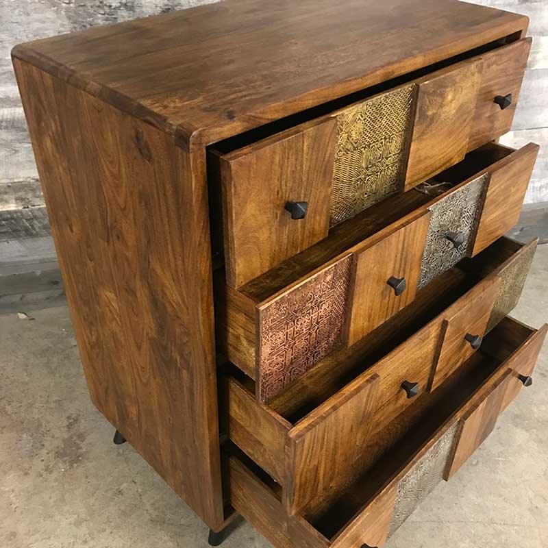 Komodo Acacia 4 drawer dresser - Rustic Furniture Outlet