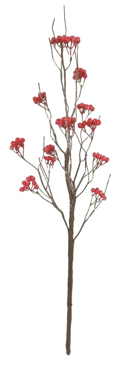 Large Decorative Xmas branch red berry - Rustic Furniture Outlet