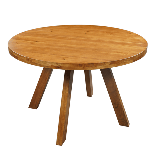 LOUISIANA 47 table à manger ronde en bois d'acacia - Rustic Furniture Outlet