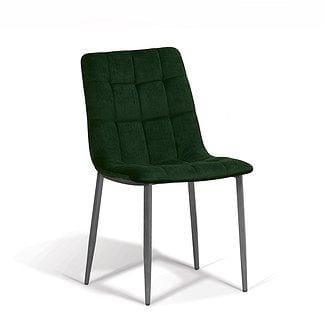 PAIGE TUFTED SIDE CHAIR, VELOUR PINE - Rustic Furniture Outlet