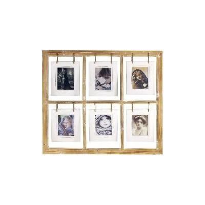PINE FRAME 6 WOODEN HANGING PICTURES - Rustic Furniture Outlet