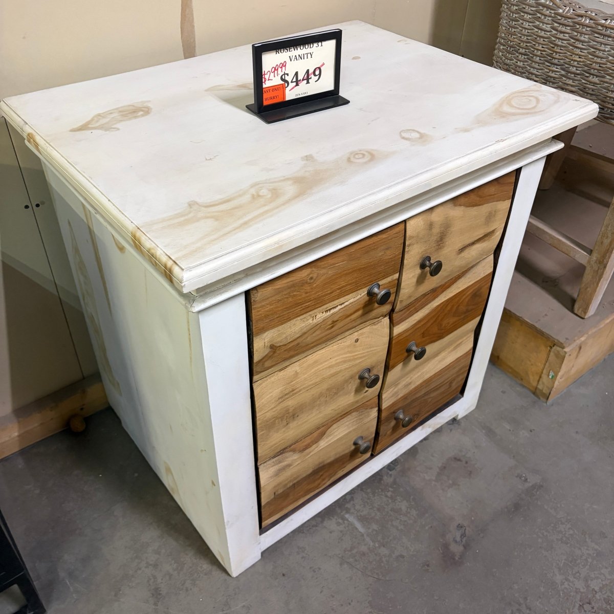 Rosewood 31" Vanity - Sideboard - Rustic Furniture Outlet