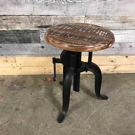 SANDSTORM ADJUSTABLE CAST IRON STOOLS - Rustic Furniture Outlet