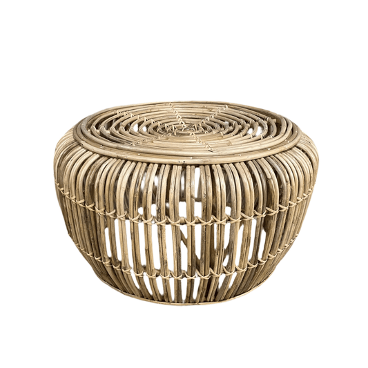 Table basse ronde en rotin Sawana - Rustic Furniture Outlet