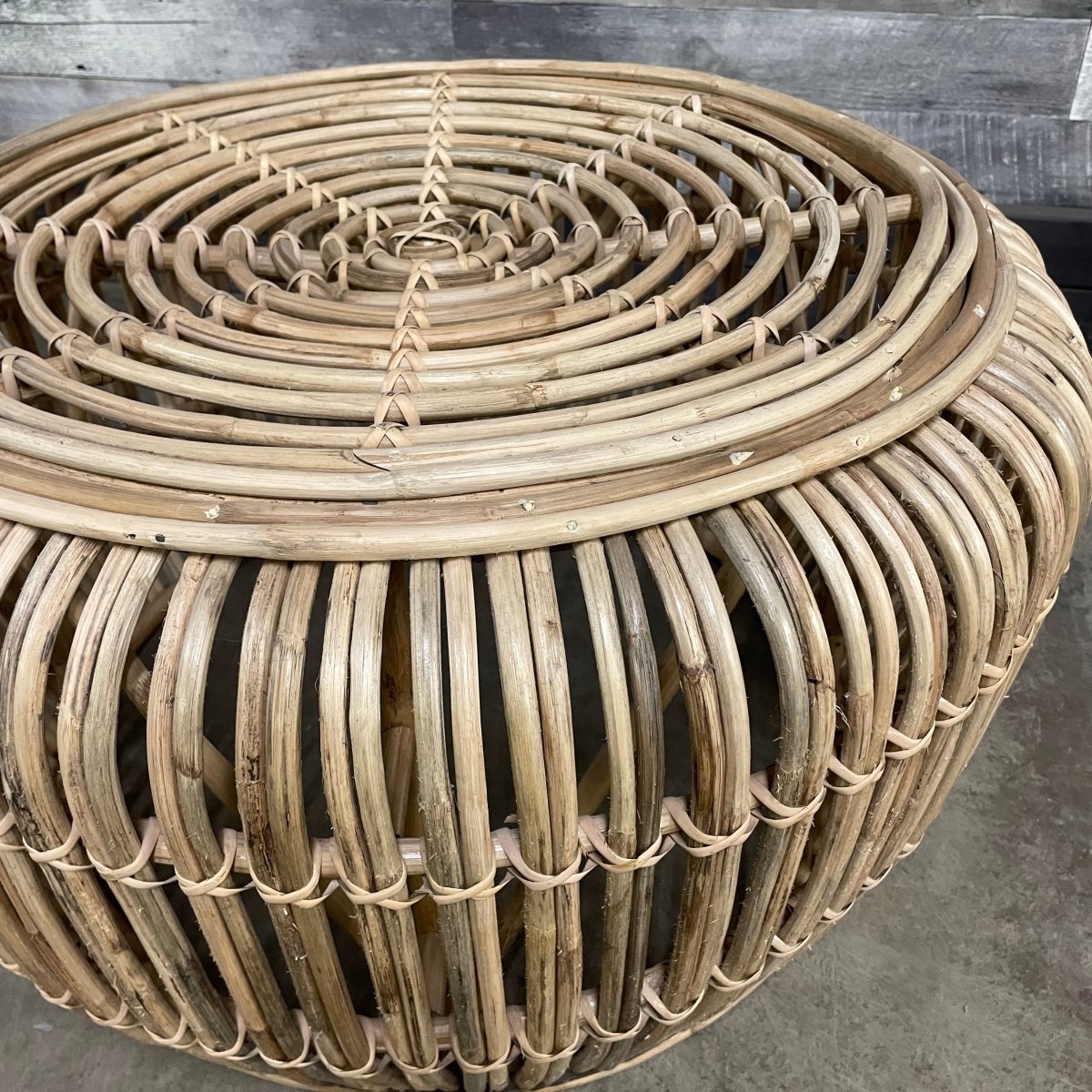 Sawana Rattan Round Coffee table - Rustic Furniture Outlet
