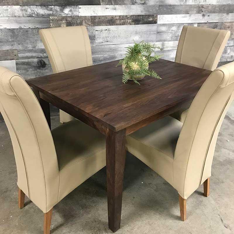 Table à manger en bois d'acacia de 48 pouces - Rustic Furniture Outlet