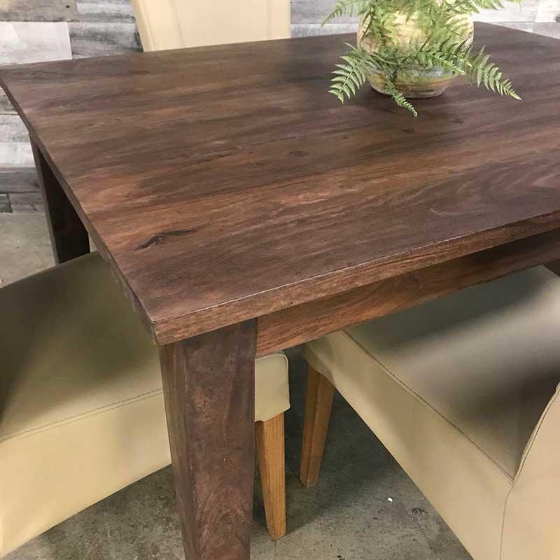 Table à manger en bois d'acacia de 48 pouces - Rustic Furniture Outlet
