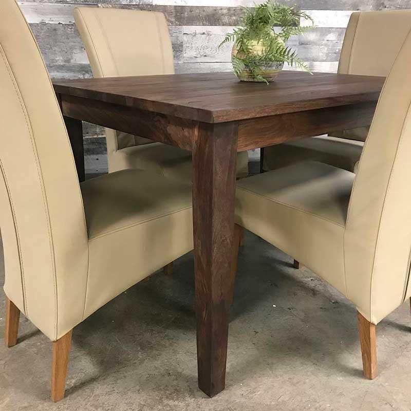 Table à manger en bois d'acacia de 48 pouces - Rustic Furniture Outlet