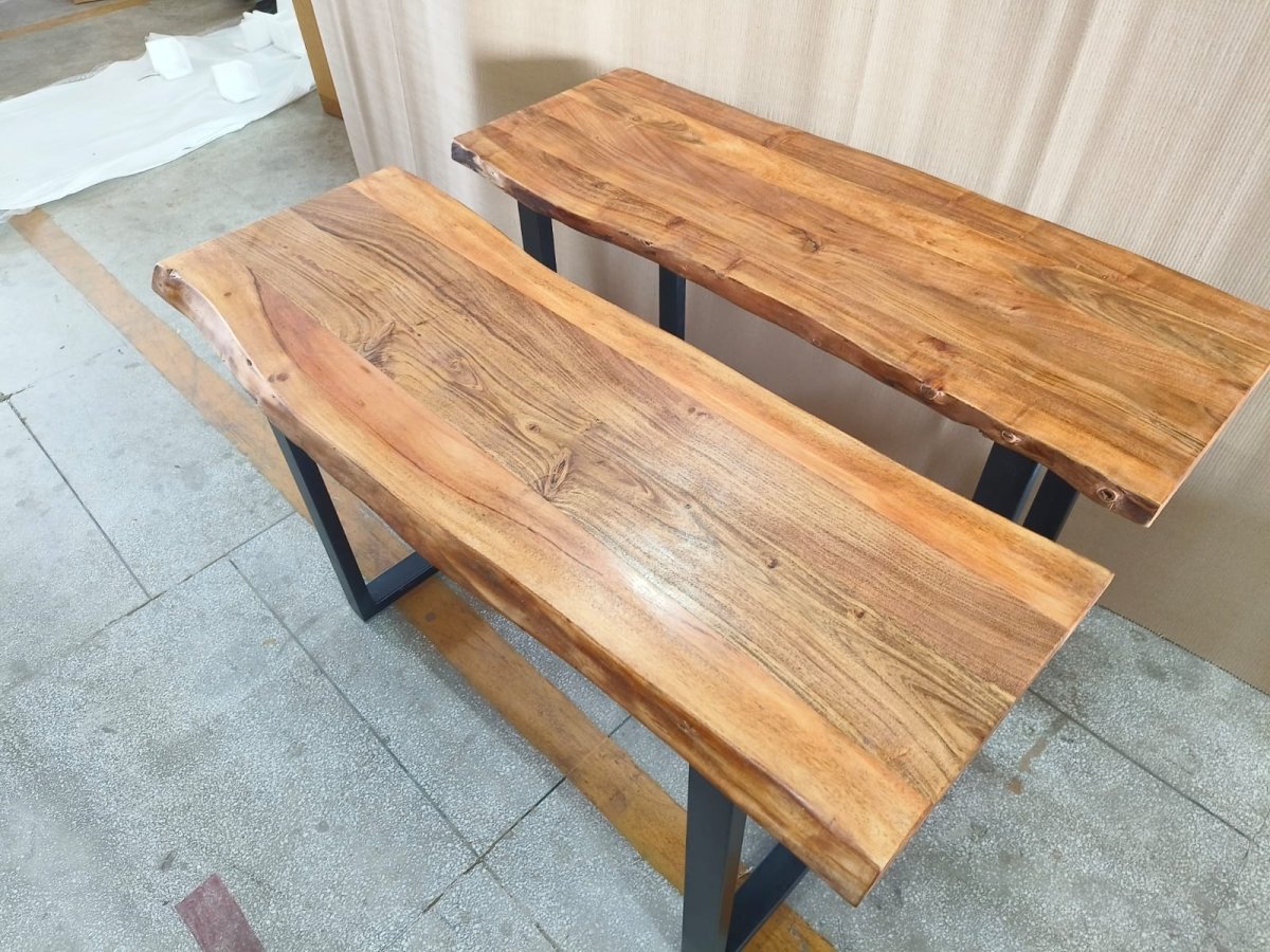 51 inch Live edge acacia console table - Rustic Furniture Outlet