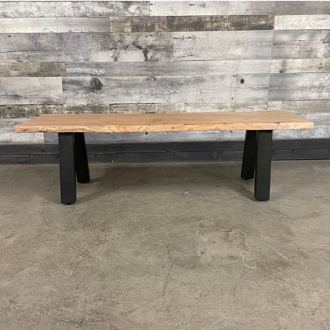 Banc en bois d'acacia Sierra 62 pouces - Rustic Furniture Outlet