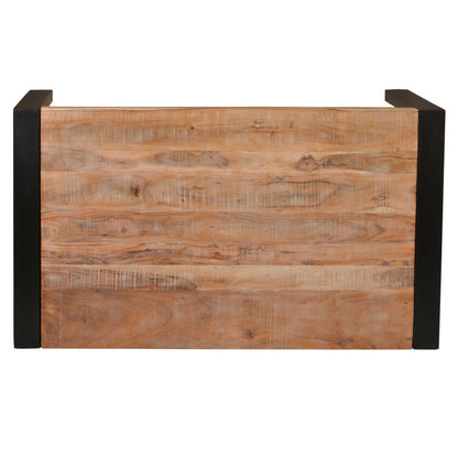 industrial exotic acacia dining table