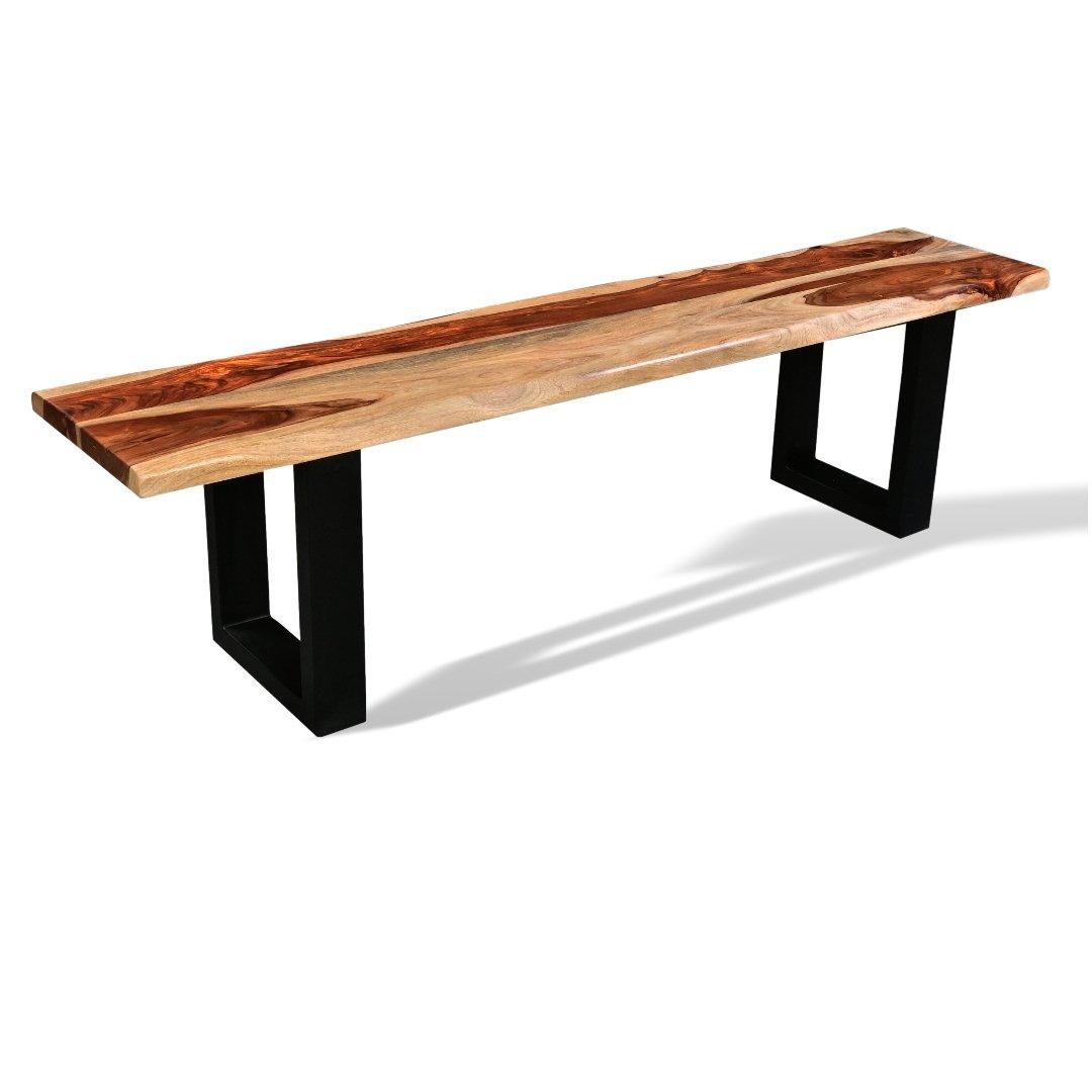 67 inch Kissel Natural Rosewood Sheesham bench - Rustic Furniture Outlet