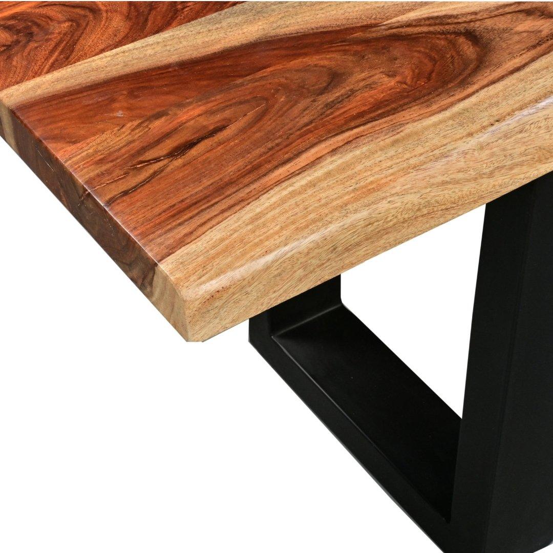 67 inch Kissel Natural Rosewood Sheesham bench - Rustic Furniture Outlet