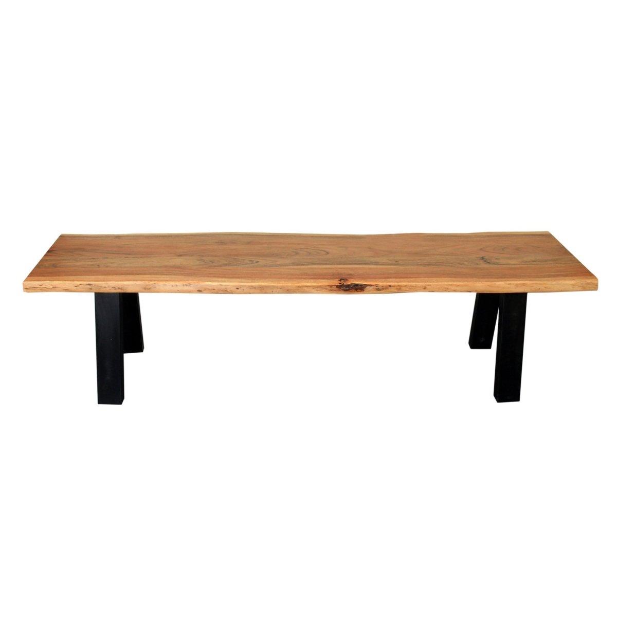 70 inch Sierra Acacia Wood bench - Rustic Furniture Outlet