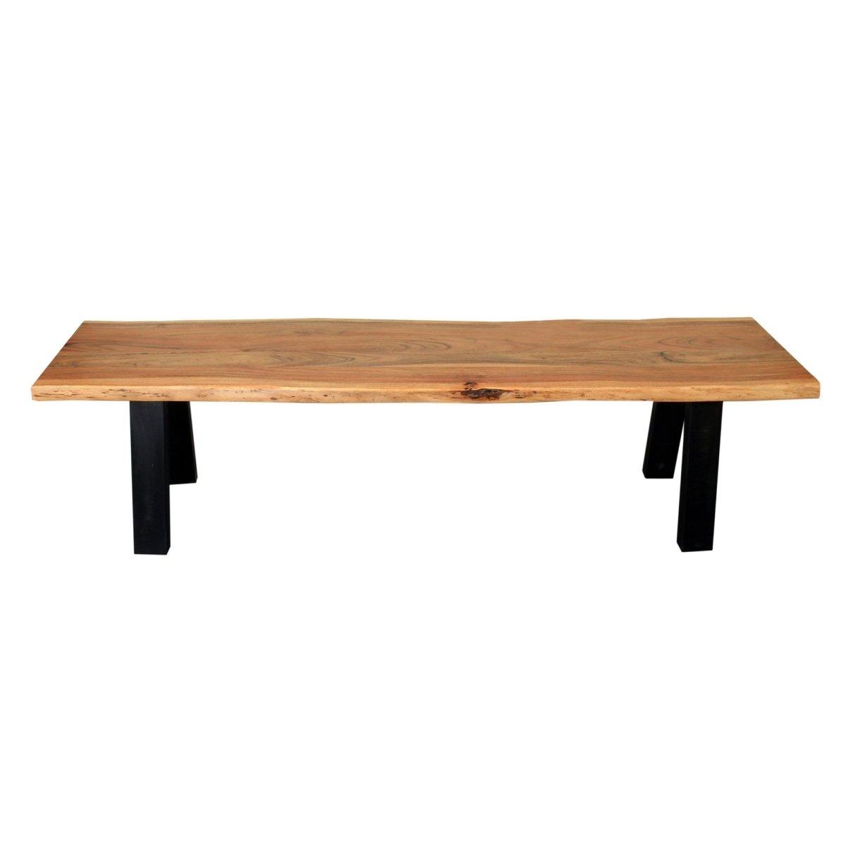 Banc en bois d'acacia Sierra 70 pouces - Rustic Furniture Outlet