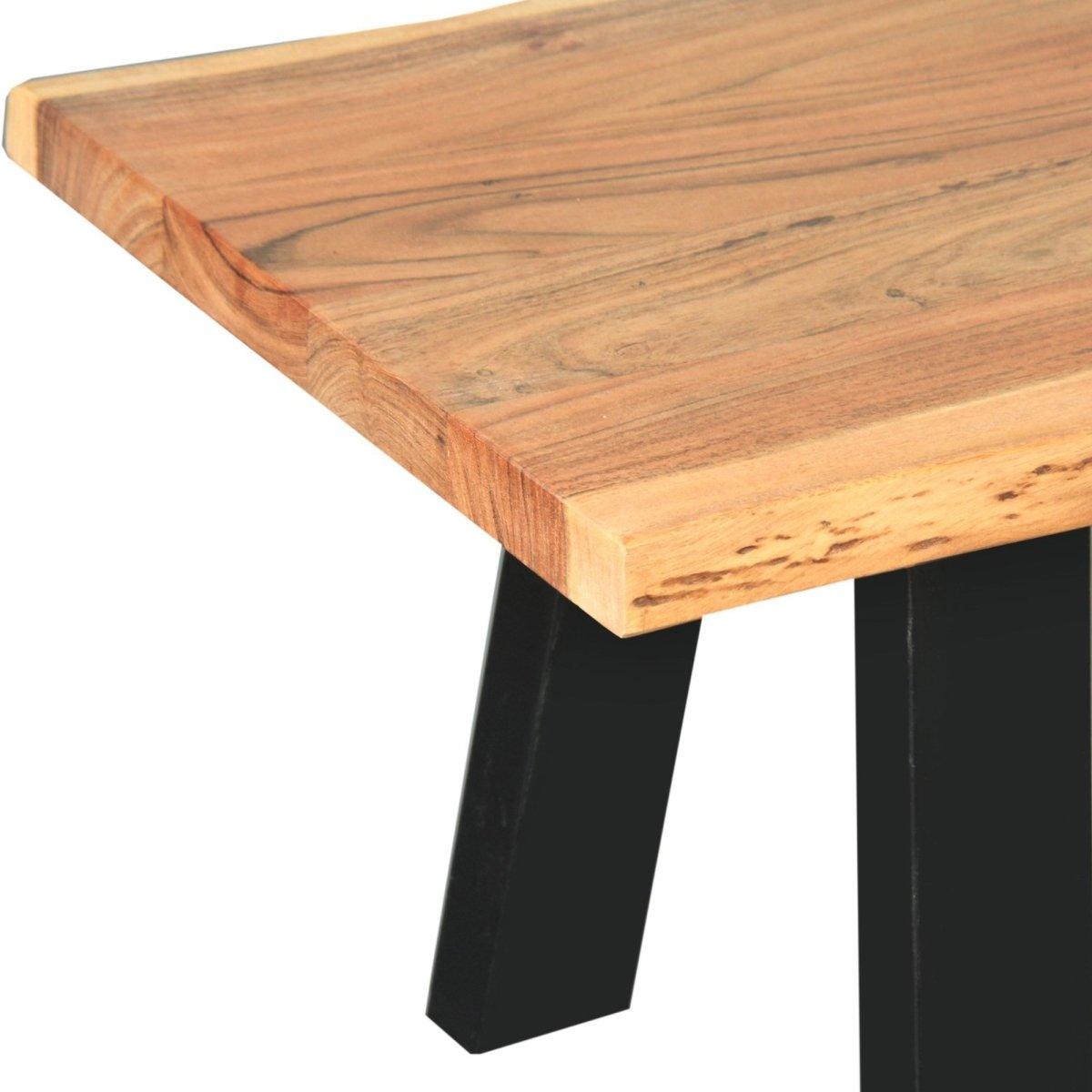Banc en bois d'acacia Sierra 70 pouces - Rustic Furniture Outlet