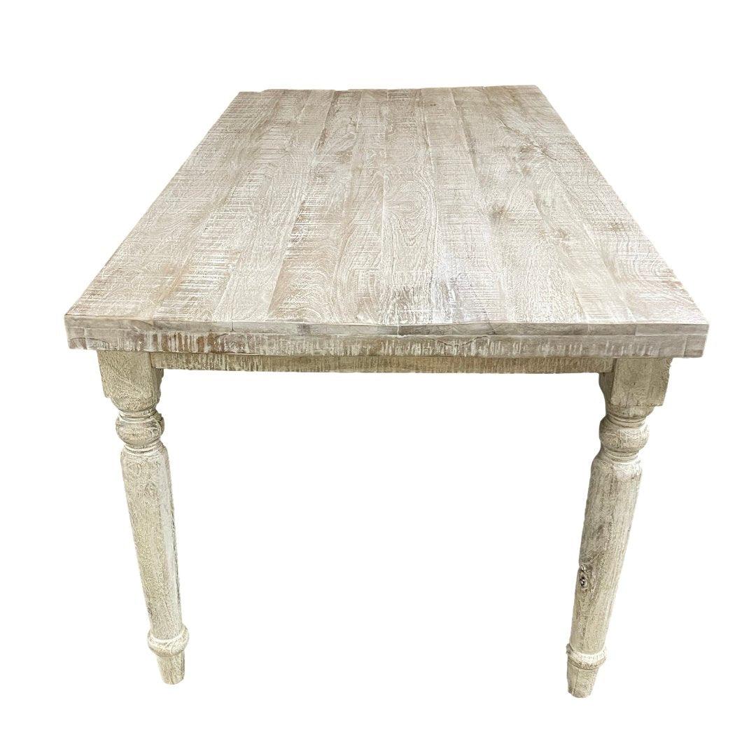 70 inch Tennessee solid wood harvest dining table - Rustic Furniture Outlet