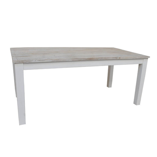 72 pouces Montauk Harvest table de salle à manger blanche - Rustic Furniture Outlet