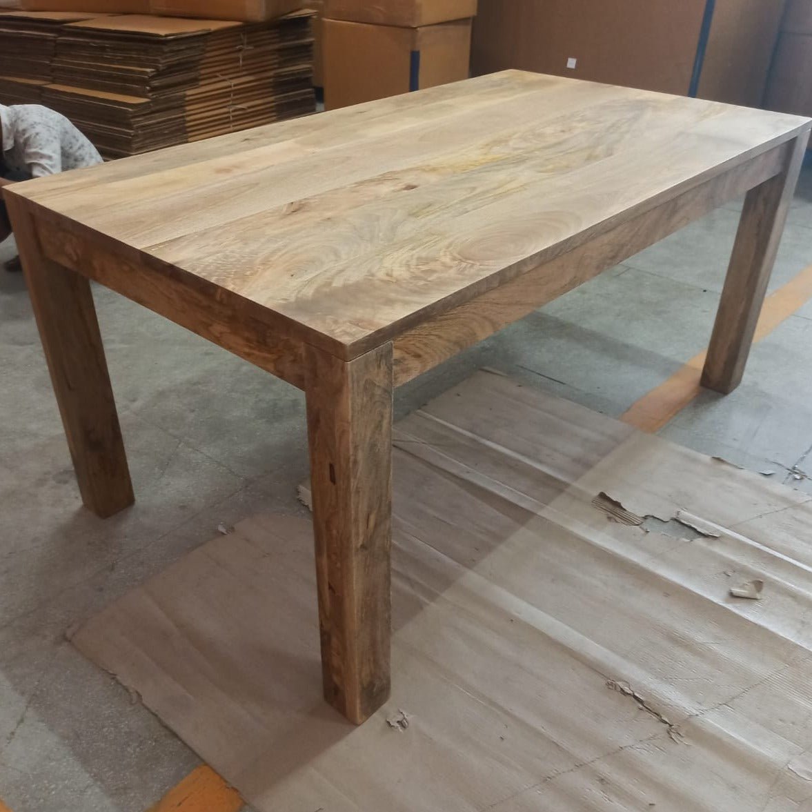 72 inch Sawana Mango Wood Dining Table - Rustic Furniture Outlet
