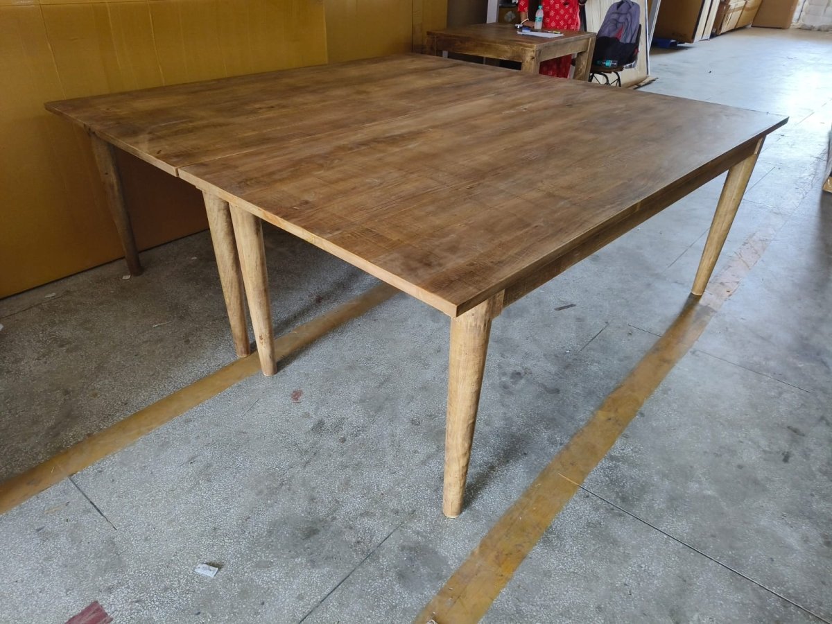 79 inch Hampton mango wood dining table - Rustic Furniture Outlet