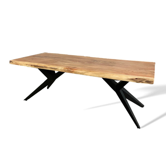 Table basse en bois d'acacia Pieds d'araignée - Rustic Furniture Outlet