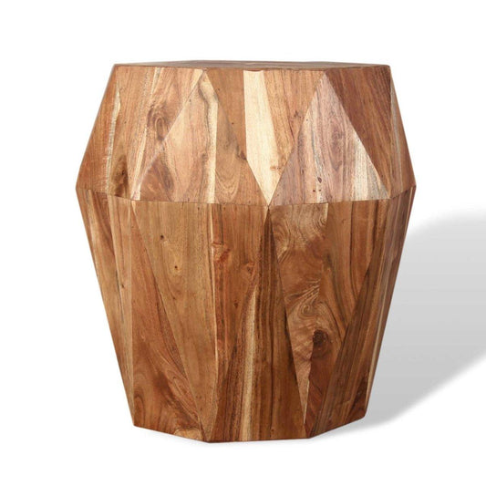 Table de bout en bois d'acacia Diamond - Rustic Furniture Outlet