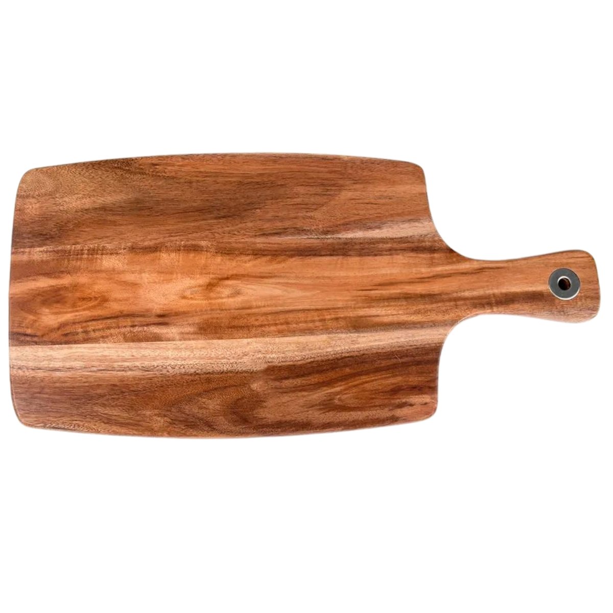 Acacia Wood Paddle Chopping Board with Handle - Rustic Furniture Outlet