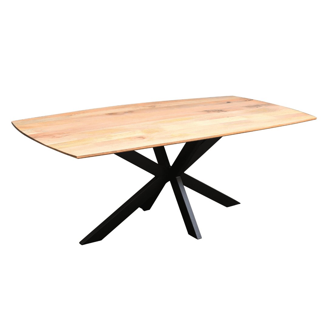 Anna 80 inch Mango wood dining table - Rustic Furniture Outlet