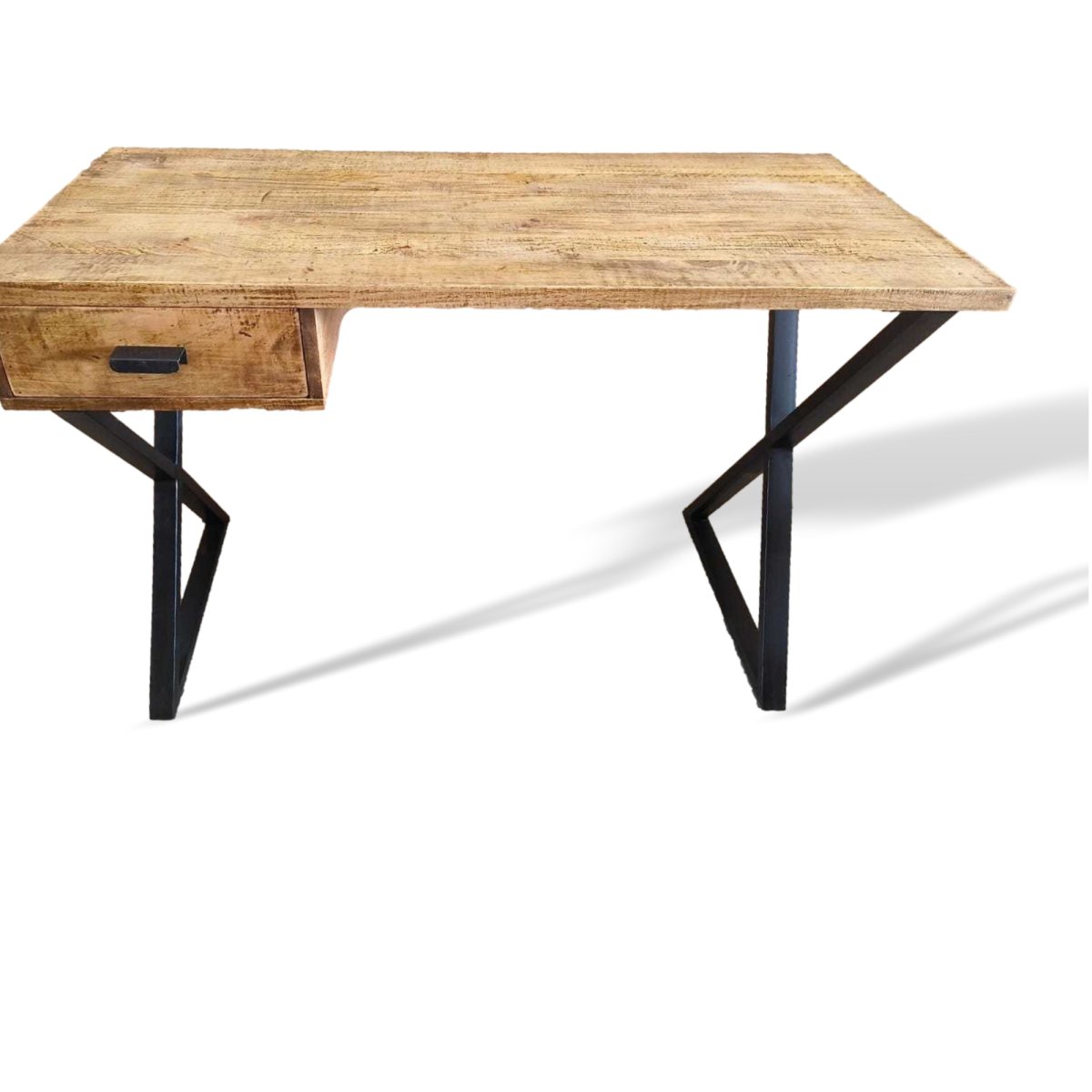 Baha Brown Mango Wood Desk - Rustic Furniture Outlet